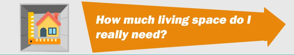 living space needed